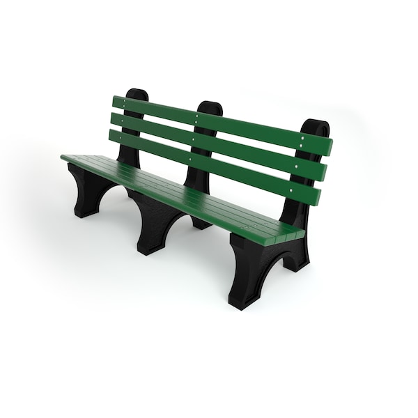 Green 6' Comfort Park Avenue Bench